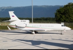 Самолет Falcon 7X в аэропорту Женевы, 11 июля 2019 года