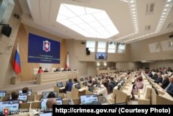 Заседание российского парламента Крыма. Архивное фото