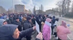 Акция протеста в Мелитополе 12 марта