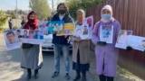 Kazakhstan - The protest of relatives of Xingiang's detainees. Almaty, 14 Oct 2021