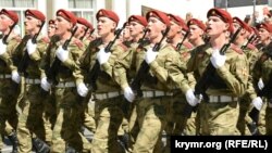 Военный парад на российский «День победы». Севастополь, 9 мая 2022 года