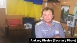 Украинский офицер, экс-командир военного корабля «Славутич» Алексей Киселев во время службы в Военно-морских силах Украины, 90-е годы XX века