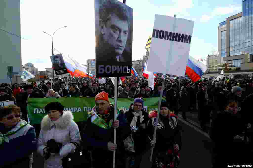 Марш памяти Бориса Немцова в Москве