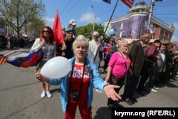 Первомайская демонстрация в Симферополе, 1 мая 2015 года