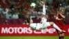 Poland -- Portugal's Cristiano Ronaldo kicks the ball during their Euro 2012 quarter-final soccer match at the National stadium in Warsaw, 21Jun2012