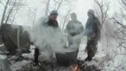 Патриоты разных городов Донецкой области проводят военные учения (видео)