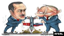 Erdogan və Putin barışdı (Karikatura)