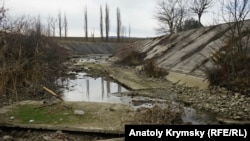 Белогорское водохранилище, декабрь 2017 года