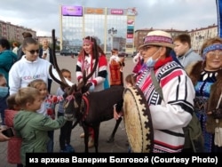 Акция протеста коренных жителей Таймыра против чиновников и промышленников