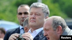 Президент Украины Петр Порошенко и президент Грузии 