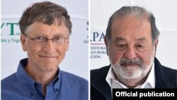 Carlos Slim(sağ) və Bill Gates